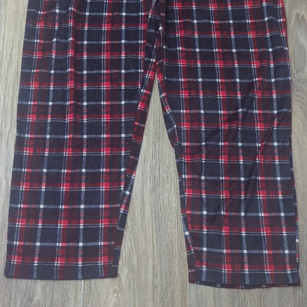 ❤️5/$25 Men Izod Red and Black Plaid Pajama Pants